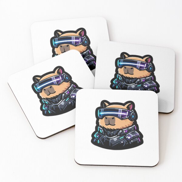 Item preview, Cyberpunk Capybara Sticker | Cute Futuristic Neon Animal designed and sold by Mohitt09.