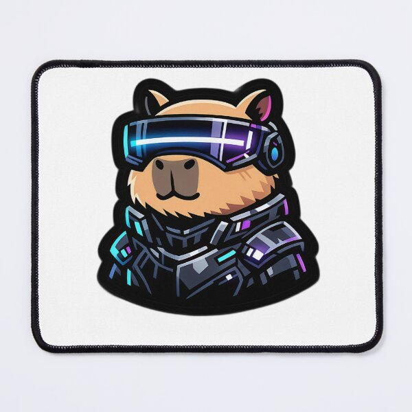 Item preview, Cyberpunk Capybara Sticker | Cute Futuristic Neon Animal designed and sold by Mohitt09.
