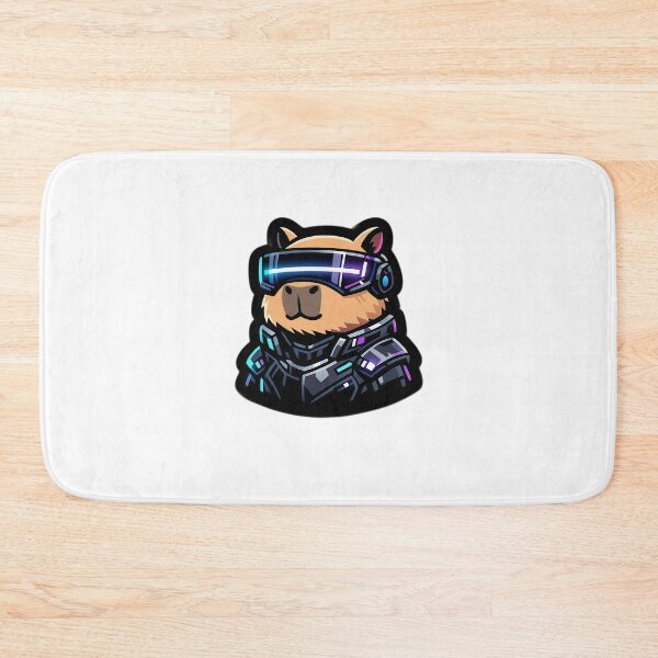 Item preview, Cyberpunk Capybara Sticker | Cute Futuristic Neon Animal designed and sold by Mohitt09.