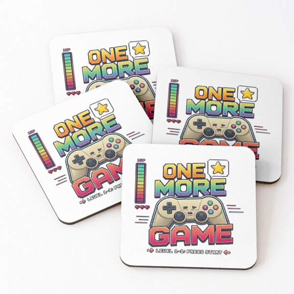 Item preview, One More Game- Retro Gaming Pixel Art designed and sold by Northern Glow Art.
