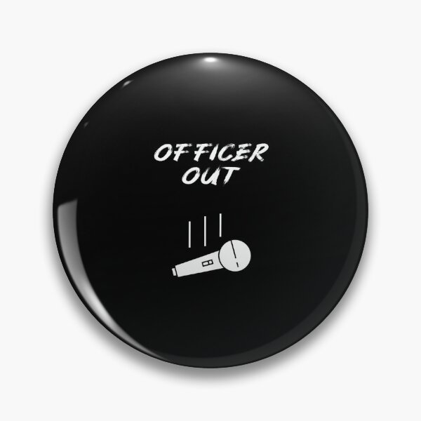 Item preview, Police Officer Out Policeman Policewoman Retirement Mic Drop designed and sold by AnnUWatts.