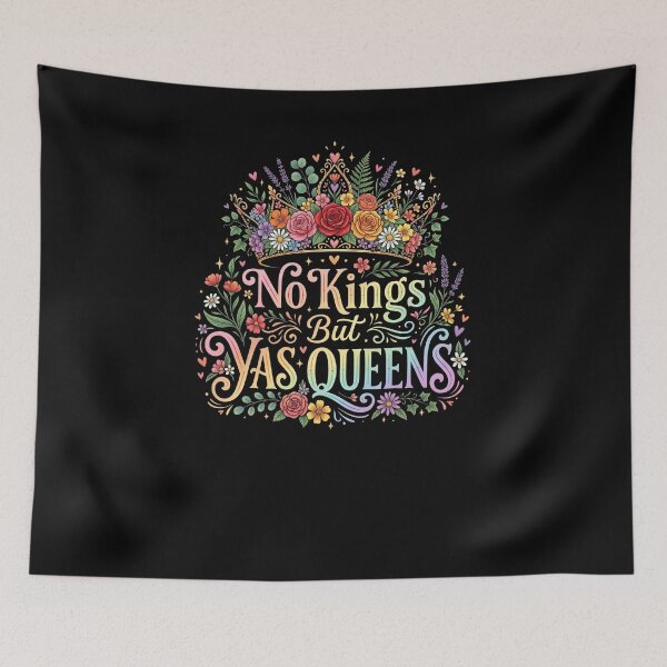 Item preview, No Kings But Yas Queens Floral Crown designed and sold by snowry.