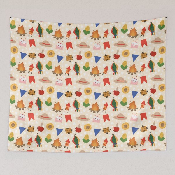 Item preview, Brazilian June Party Seamless Pattern designed and sold by MiloverseOfficial.