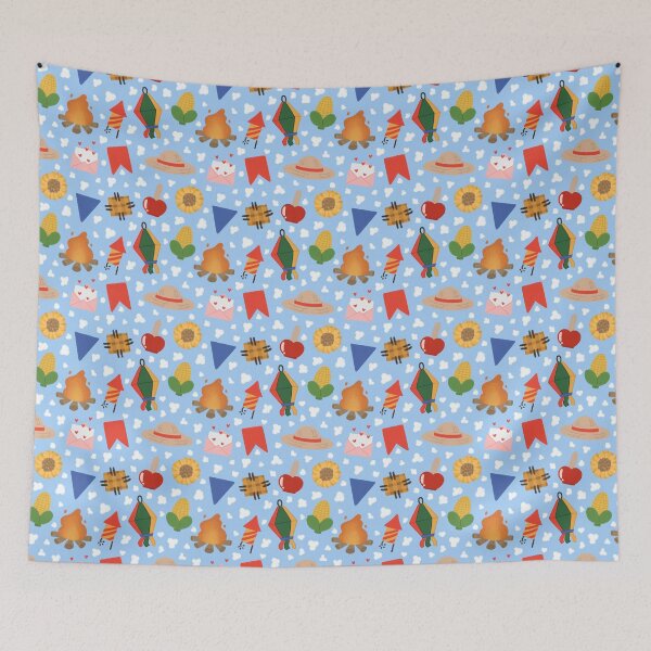 Item preview, Brazilian June Party Seamless Pattern designed and sold by MiloverseOfficial.