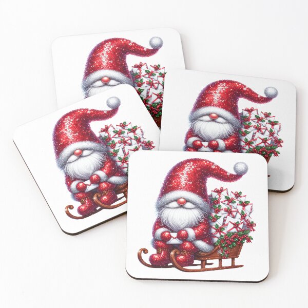 Item preview, Santa Claus Christmas Gnome In Sleigh With Gifts  designed and sold by DEC02.