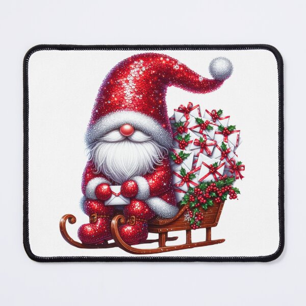 Item preview, Santa Claus Christmas Gnome In Sleigh With Gifts designed and sold by DEC02.