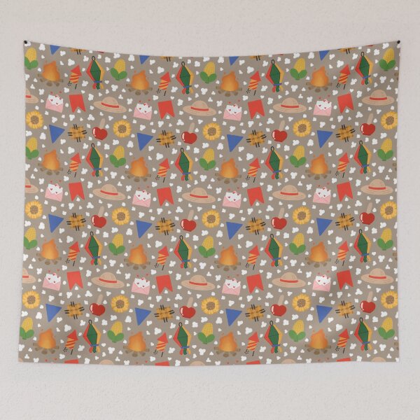 Item preview, Brazilian June Party Seamless Pattern designed and sold by MiloverseOfficial.