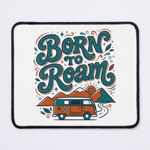 Item preview, Born To Roam — Retro Groovy Free Spirit Shirt designed and sold by PlushFutura.