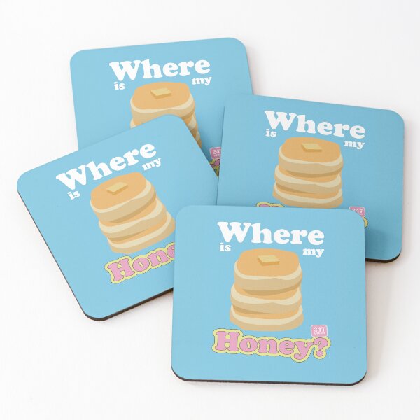 Item preview, 247ROOM pancakes honey poster  designed and sold by glaciva.