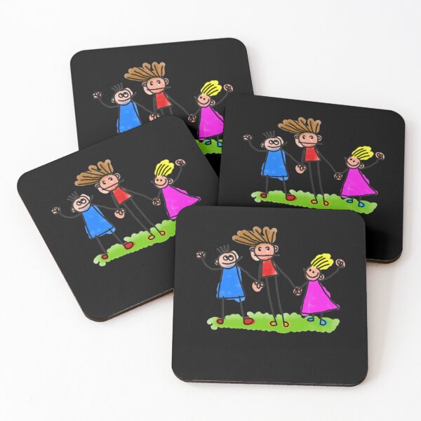 Item preview, Four Animated Children Characters Posing Together designed and sold by andreishawty.