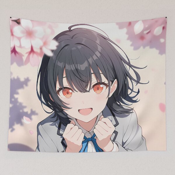 Item preview, Umi Asanagi Second Prettiest Girl Cherry Blossom School Smile designed and sold by justnickthings.