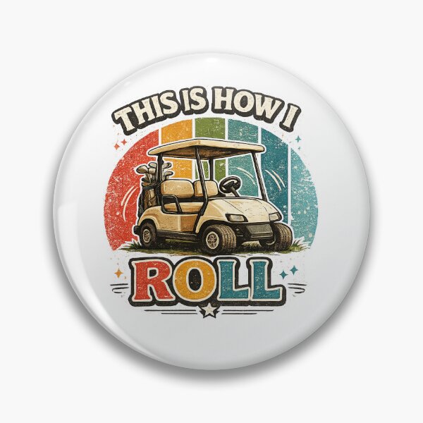 Item preview, This is How I Roll Vintage Golf Cart designed and sold by QuiteOrbit.