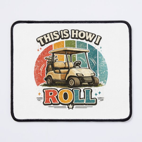 Item preview, This is How I Roll Vintage Golf Cart designed and sold by QuiteOrbit.