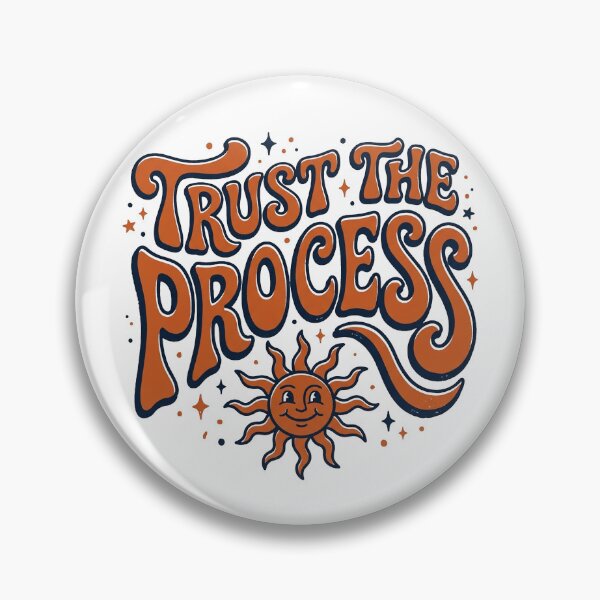 Item preview, Trust The Process — Retro Groovy Affirmation Shirt designed and sold by PlushFutura.
