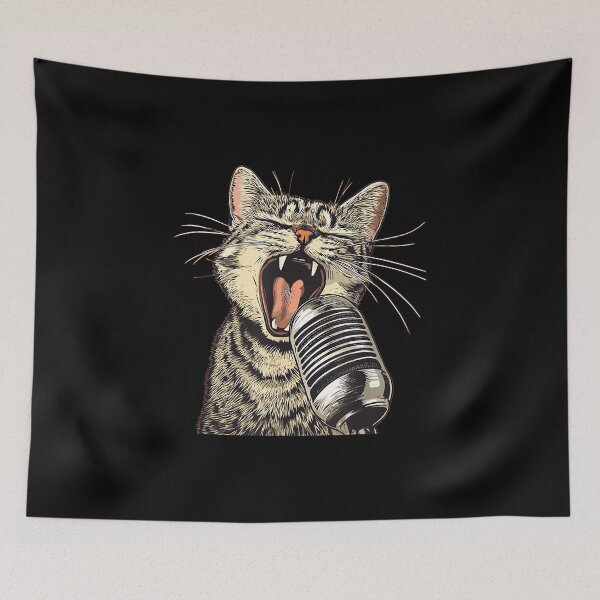 Item preview, Singing Cat with Karaoke Mic Costume designed and sold by AnnUWatts.