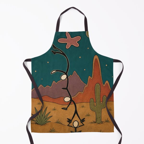 Item preview, Desert Stick Figure Cartoon Surreal Illustration for Minimalist Art Lovers designed and sold by RickE.