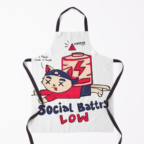 Item preview, Social Battery Low Cat designed and sold by Katiesfunn.