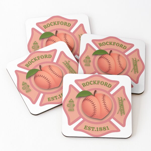 Item preview, Rockford Peaches x Rockford Fire Department Maltese Cross designed and sold by BerlinerKatzen.