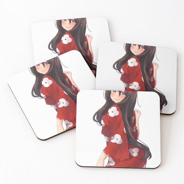 Item preview, Mio Dororo Red Kimono Soft Smile Anime Girl designed and sold by MicaheHaffner.