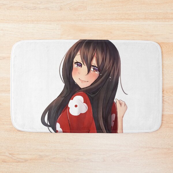 Item preview, Mio Dororo Red Kimono Soft Smile Anime Girl designed and sold by MicaheHaffner.