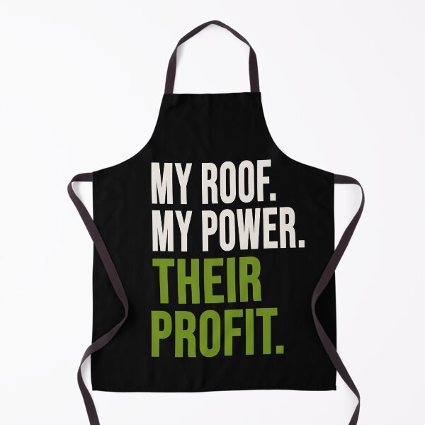 Item preview, My Power Their Profits Solar Power Typography designed and sold by karwilberevivalcollection.
