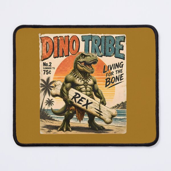 Item preview, Vintage T-Rex Surfer T-Shirt | Retro Americana Living for the Bone Dinosaur Tee designed and sold by PreeCha Art & Co..