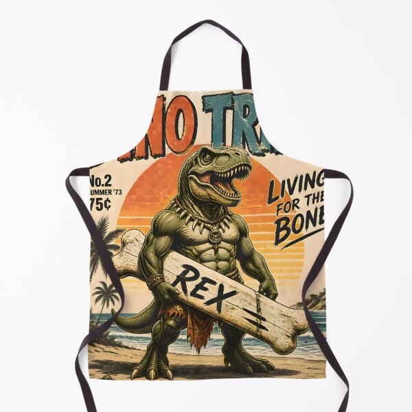 Item preview, Vintage T-Rex Surfer T-Shirt | Retro Americana Living for the Bone Dinosaur Tee designed and sold by PreeCha Art & Co..