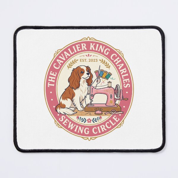 Item preview, Cavalier King Charles Sewing Circle Quilting Craft Dog designed and sold by PictoVibe.