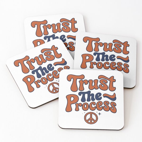 Item preview, Trust The Process — Retro Groovy Affirmation Shirt designed and sold by PlushFutura.