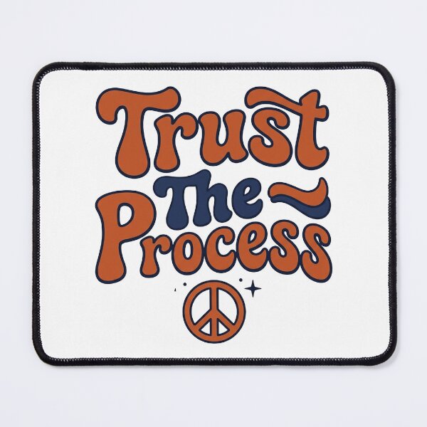 Item preview, Trust The Process — Retro Groovy Affirmation Shirt designed and sold by PlushFutura.