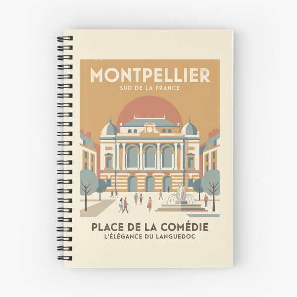 Item preview, Vintage Montpellier France Travel Minimalist Poster designed and sold by DuckOddity.