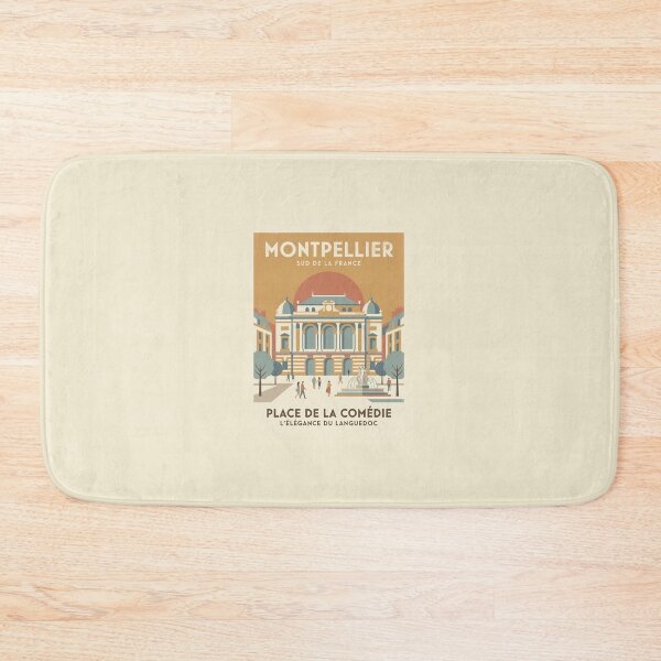 Item preview, Vintage Montpellier France Travel Minimalist Poster designed and sold by DuckOddity.