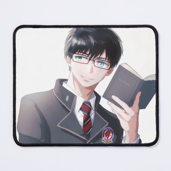 Item preview, Yukio Okumura Blue Exorcist Gentle Book Smile designed and sold by MicaheHaffner.