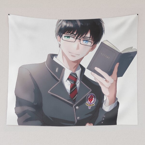 Item preview, Yukio Okumura Blue Exorcist Gentle Book Smile designed and sold by MicaheHaffner.