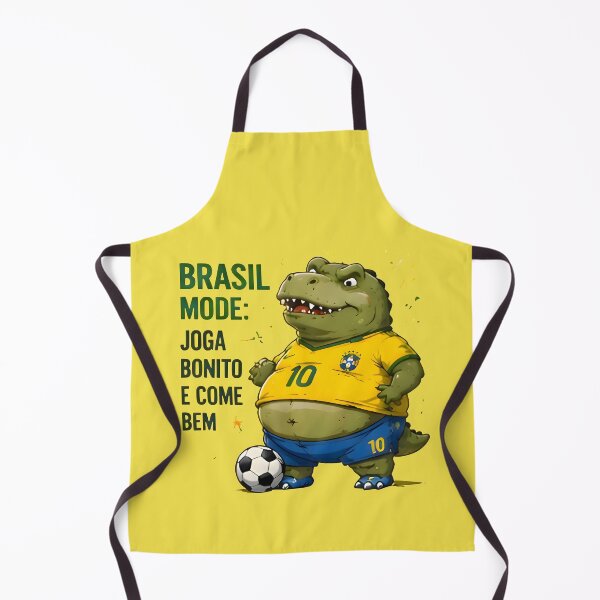 Item preview,  Funny Dinosaur Brazil Soccer Fan Joga Bonito Humor Gift designed and sold by PreeCha Art & Co..