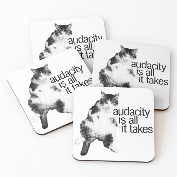Item preview, cute chunky cat motivational discipline quote designed and sold by renmei-studios.