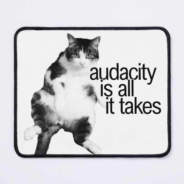 Item preview, cute chunky cat motivational discipline quote designed and sold by renmei-studios.