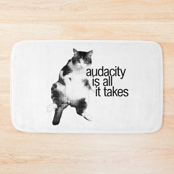 Item preview, cute chunky cat motivational discipline quote designed and sold by renmei-studios.