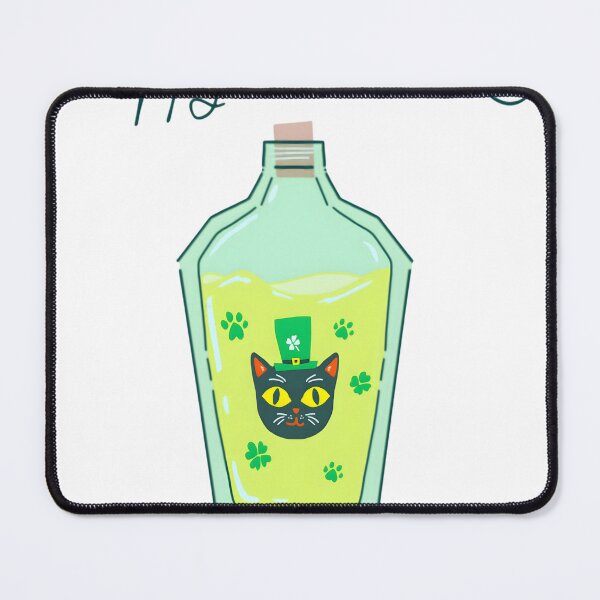 Item preview, St Patricks Day Lucky Cat Potion designed and sold by Katiesfunn.