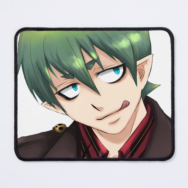 Item preview, Amaimon Blue Exorcist Smirk Green Hair Portrait designed and sold by MicaheHaffner.