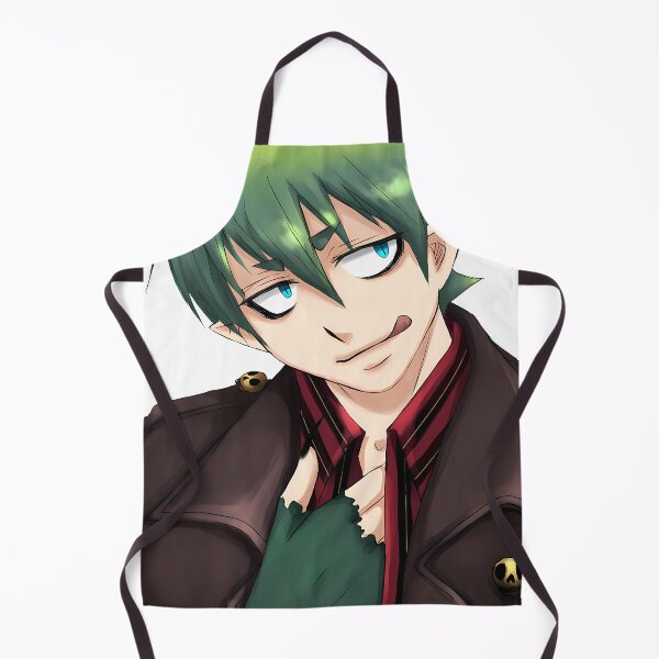 Item preview, Amaimon Blue Exorcist Smirk Green Hair Portrait designed and sold by MicaheHaffner.