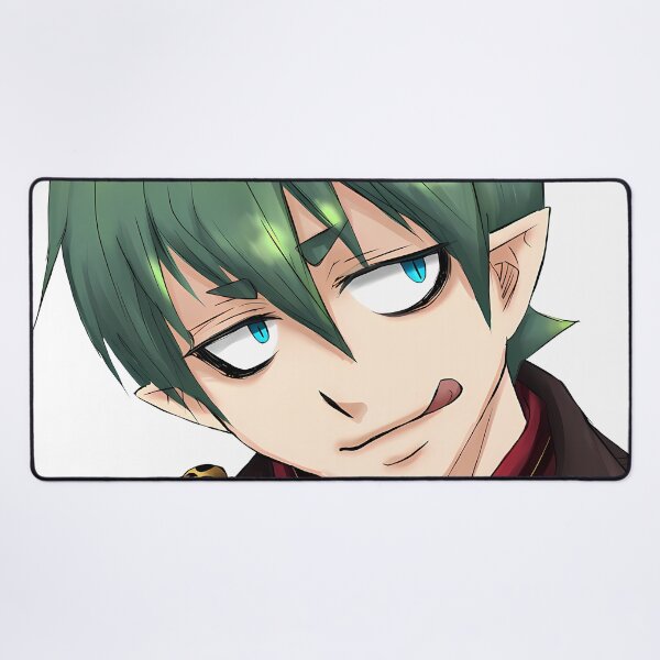 Item preview, Amaimon Blue Exorcist Smirk Green Hair Portrait designed and sold by MicaheHaffner.