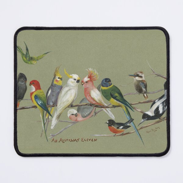 Item preview, Vintage Australian Bird Watercolour - An Australian Eleven designed and sold by karwilberevivalcollection.