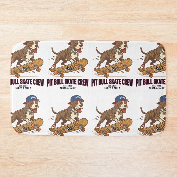 Item preview, Pit Bull Skate Crew Skateboard Skater Streetwear Dog designed and sold by PictoVibe.