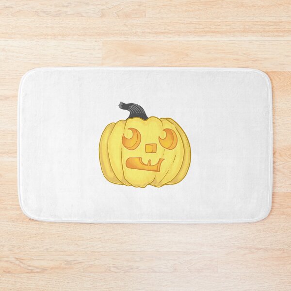 Item preview, Cute Yellow Pumpkin Scaredy Cat Jack O Lantern designed and sold by Jikkermanccini.