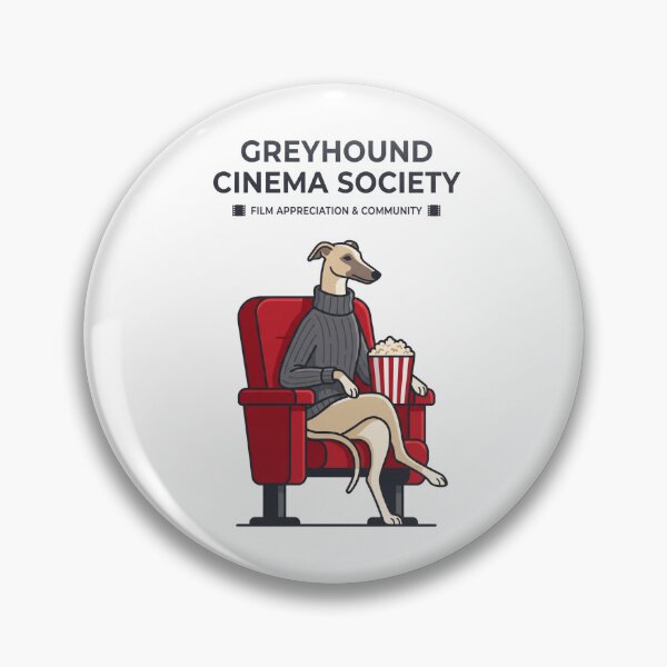 Item preview, Greyhound Cinema Society Movie Buff Popcorn Dog designed and sold by PictoVibe.
