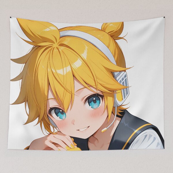 Item preview, Kagamine Len Vocaloid Cute Close Up Bright Charm designed and sold by MicaheHaffner.