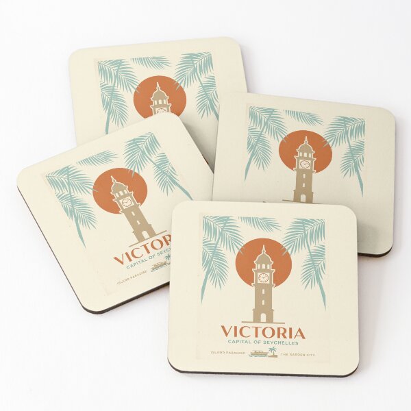 Item preview,  Vintage Victoria Seychelles Capital Travel Poster designed and sold by DuckOddity.