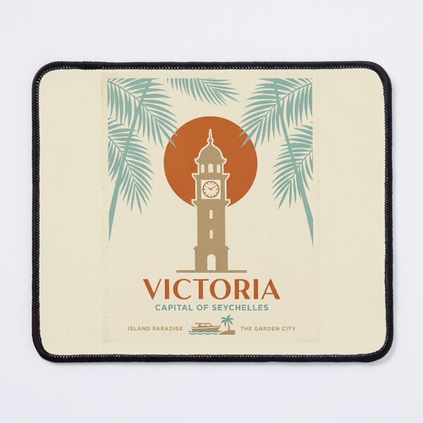 Item preview, Vintage Victoria Seychelles Capital Travel Poster designed and sold by DuckOddity.