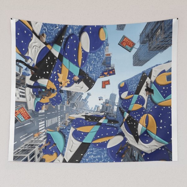 Item preview, arctic wings gravity shift colorful surreal geometric abstract design designed and sold by SmashingDeals.